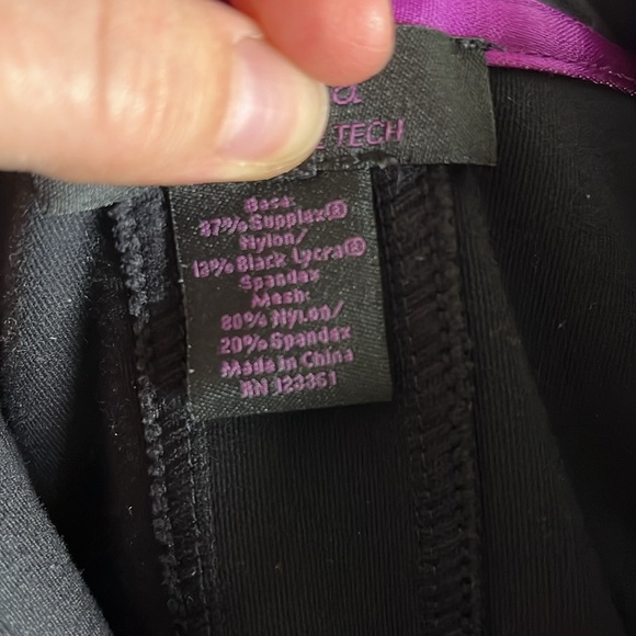 Zobha performance jacket long length women’s size medium black high neck - Picture 4 of 6